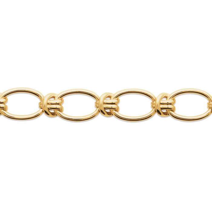 Burren Jewellery 18k gold plated all tied up bracelet