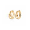 Burren Jewellery 18k gold plated all tied up earrings angle
