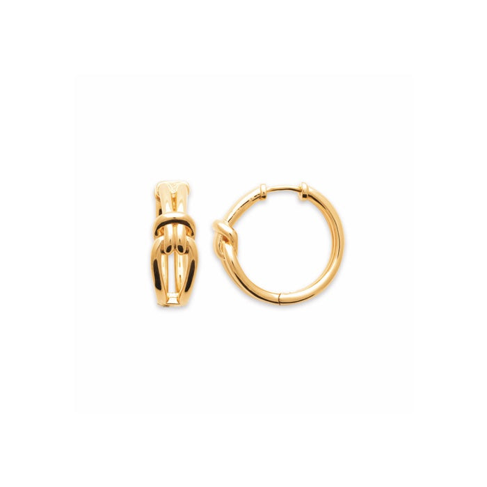Burren Jewellery 18k gold plated all tied up earrings 