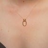 Burren Jewellery 18k gold plated all tied up necklace model