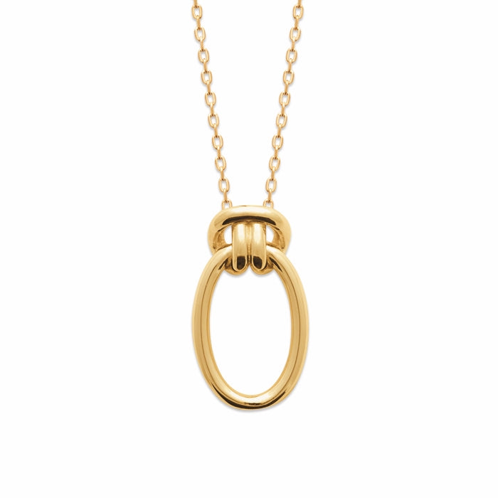 Burren Jewellery 18k gold plated all tied up necklace