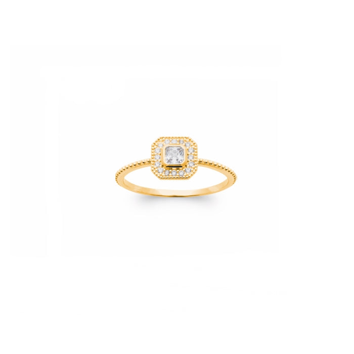 Burren Jewellery 18k gold plated all you deserve ring top