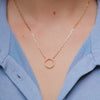 Burren Jewellery 18k gold plated bring some colour necklace model