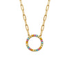 Burren Jewellery 18k gold plated bring some colour necklace