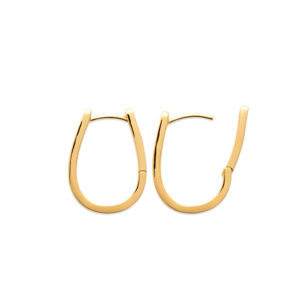 Burren Jewellery 18k gold plated get things right earrings