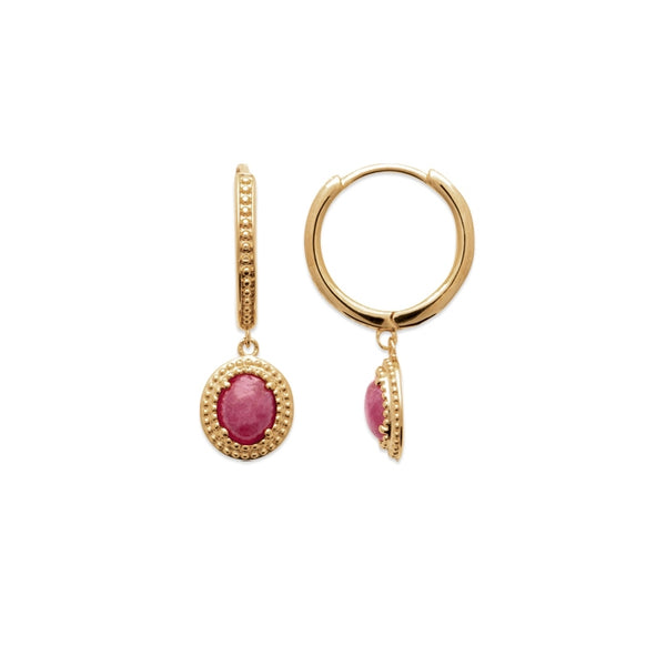 Burren Jewellery 18k gold plated go your own way earrings