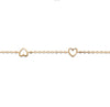 Burren Jewellery 18k gold plated kiss me twice bracelet