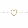 Burren Jewellery 18k gold plated ropped into love bracelet