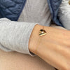 Burren Jewellery 18k gold plated turn back your heart bracelet lifestyle
