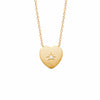 Burren Jewellery 18k gold plated turn back your heart necklace
