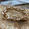 Burren Jewellery 18k gold what she's doing now bracelet on rock