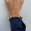 Burren Jewellery 18k gold what she's doing now bracelet on wrist