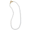Burren Jewellery grace pearl necklace with 18k gold plate clasp at back