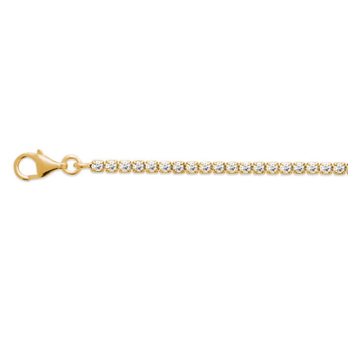 Burren Jewellery Anyone for tennis 18k gold plated bracelet tennis style