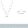 Burren Jewellery Silver the sun and moon necklace measurements