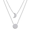 Burren Jewellery Silver the sun and moon necklace