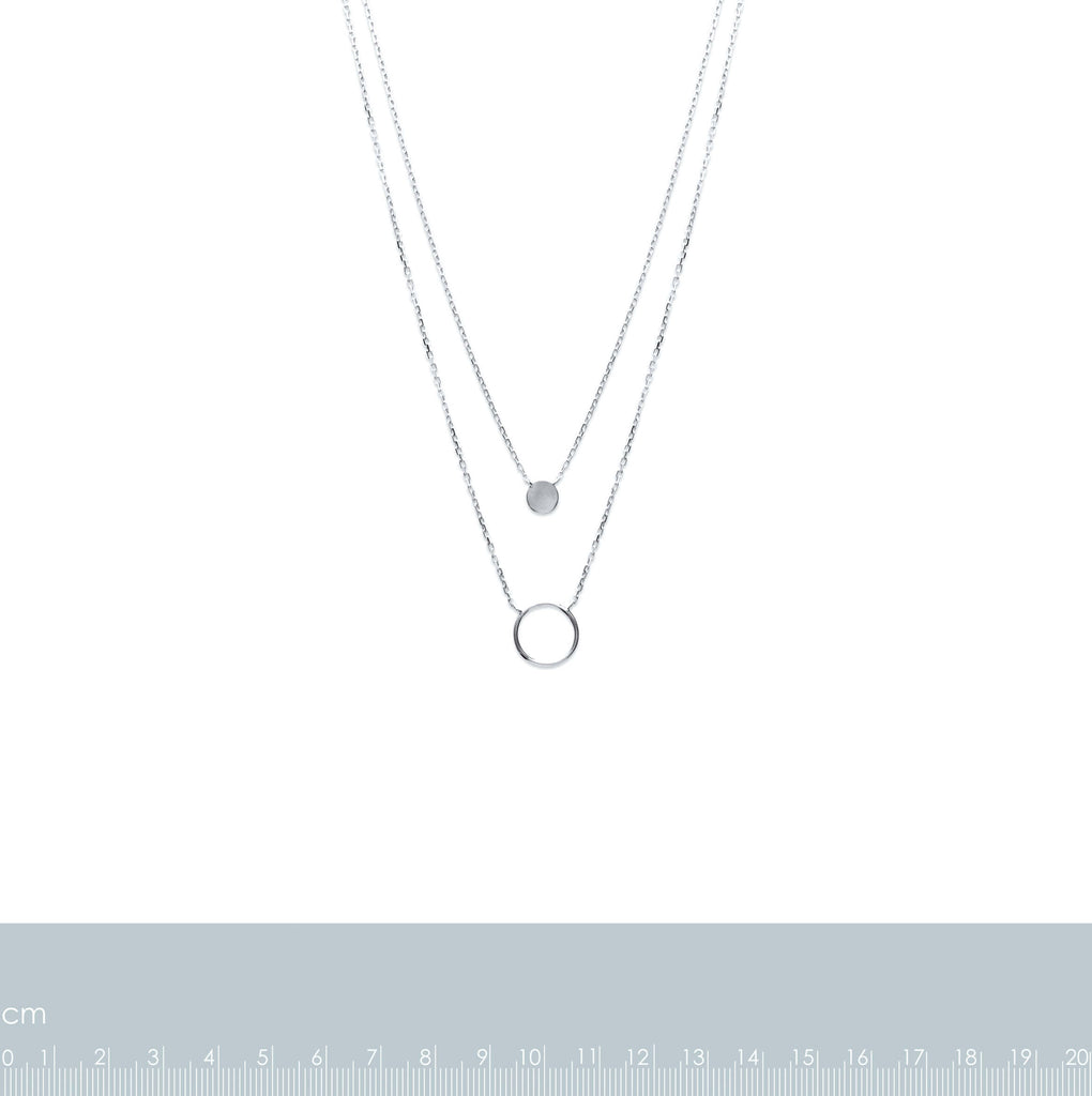 Burren Jewellery around again silver Necklace measurements