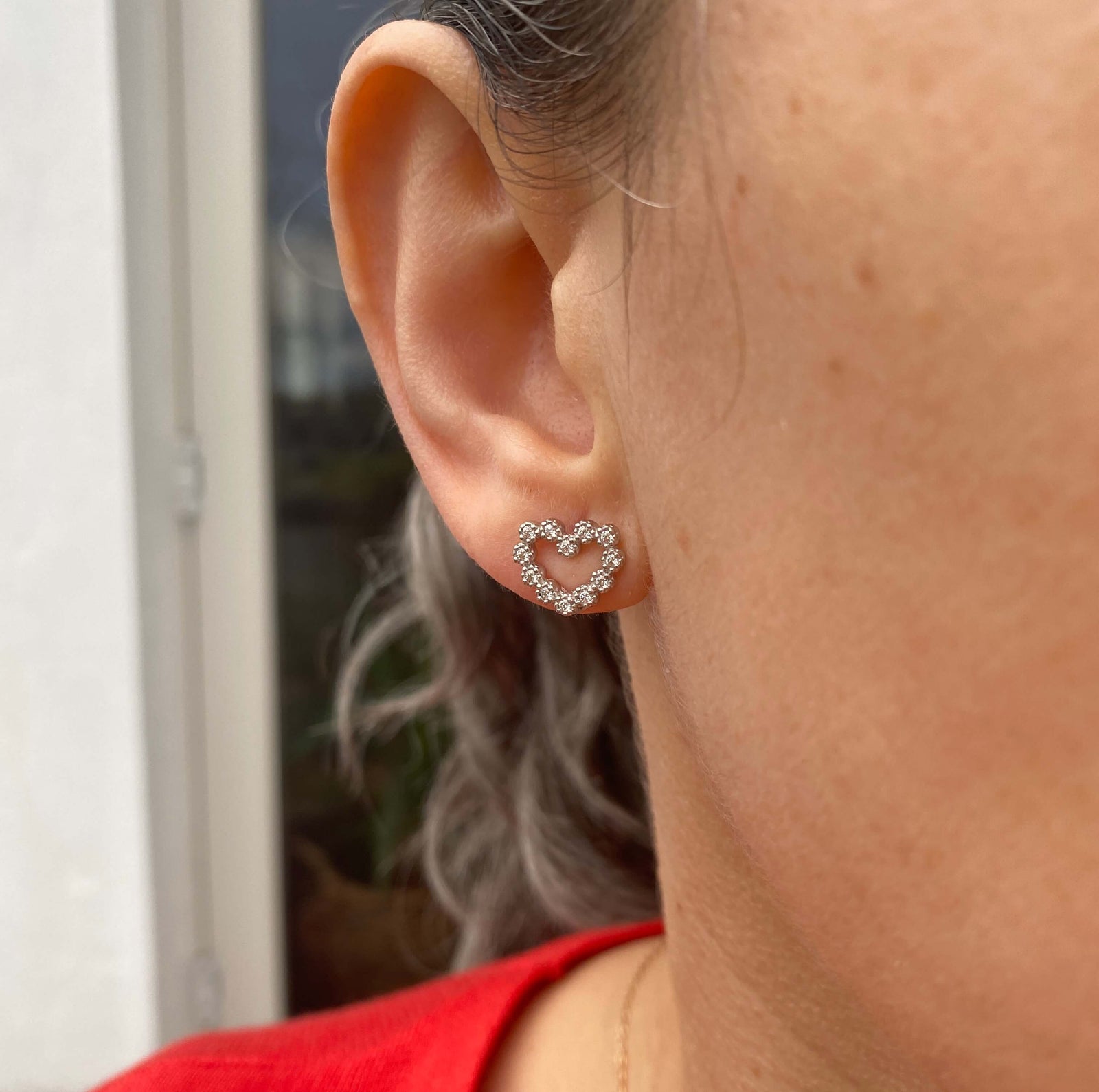 urren Jewellery silver Aint got nothin but the blues heart earrings