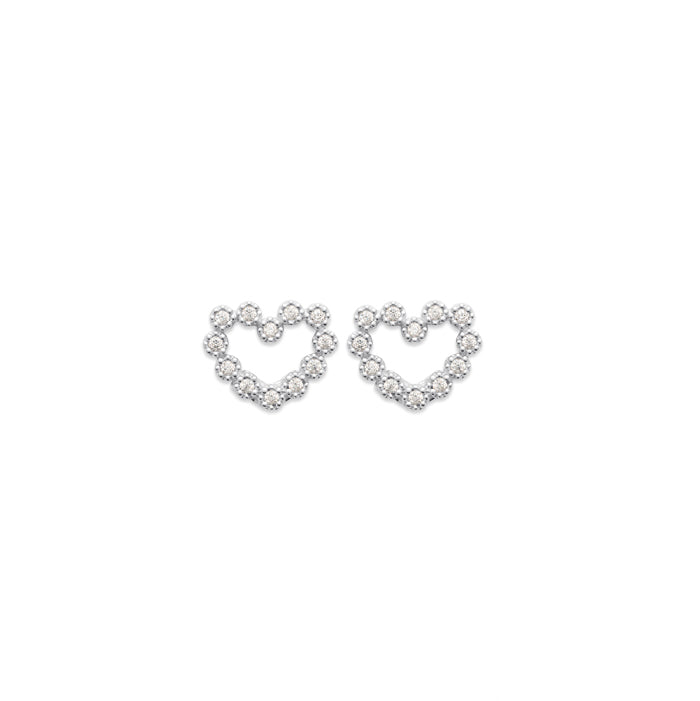 urren Jewellery silver Aint got nothin but the blues heart earrings