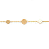Burren jewellery 18k gold plate Disk jockey bracelet