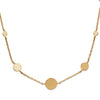 Burren jewellery 18k gold plate Disk jockey necklace
