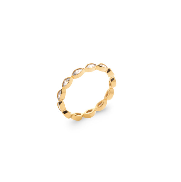 Burren jewellery 18k gold plate labelled with love ring