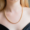 Burren Jewellery 18k gold plate a cord in 2 rope chain lifestyle