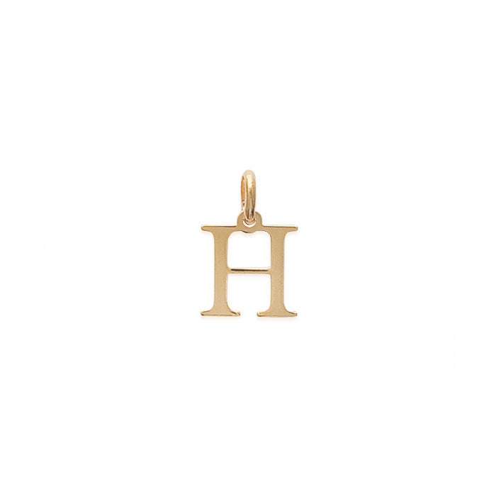 Burren jewellery 18k gold plated Initial H