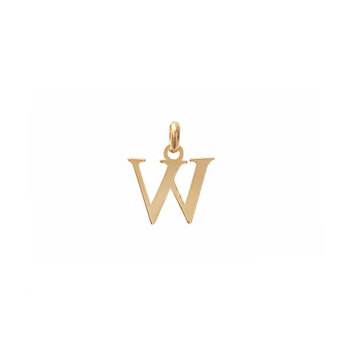 Burren jewellery 18k gold plated Initial W