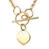Burren jewellery 18k gold plated Jump throught hoops for you chain necklace centre