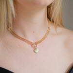 Burren jewellery 18k gold plated Jump throught hoops for you chain necklace model 3