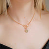 Burren jewellery 18k gold plated Jump throught hoops for you chain necklace model 5