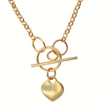Burren jewellery 18k gold plated Jump throught hoops for you chain necklace