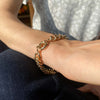 Burren jewellery 18k gold plated Wind in your sail chain Bracelet arm