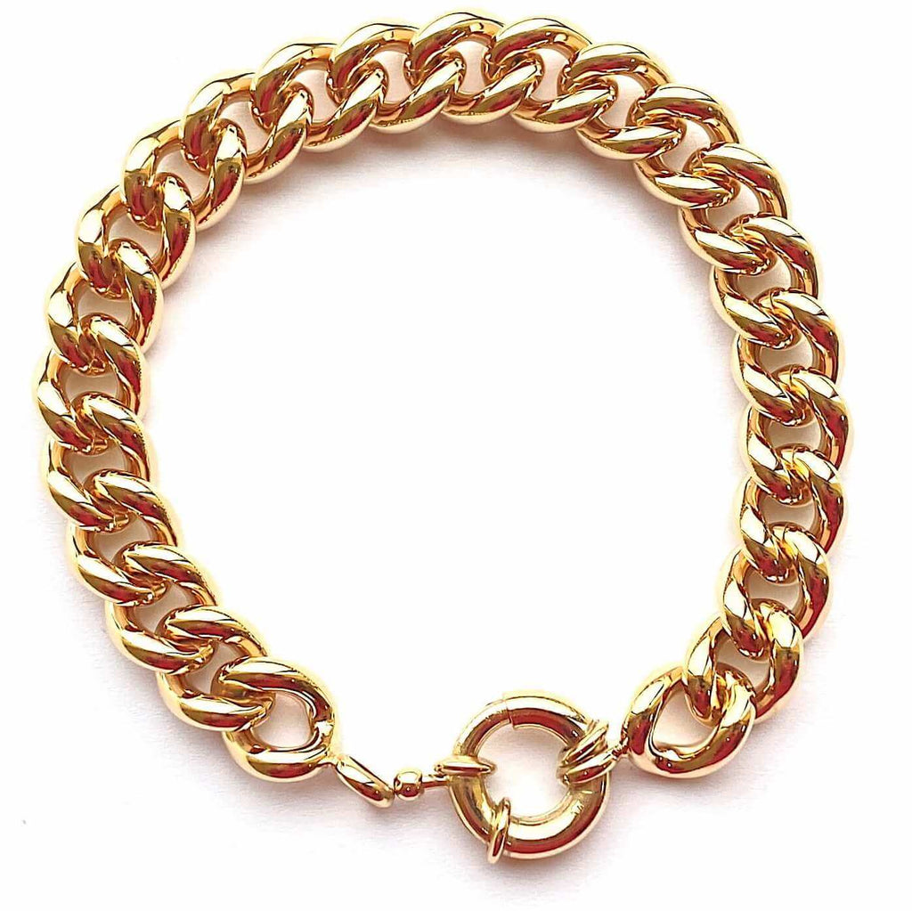 Burren jewellery 18k gold plated Wind in your sail chain Bracelet full