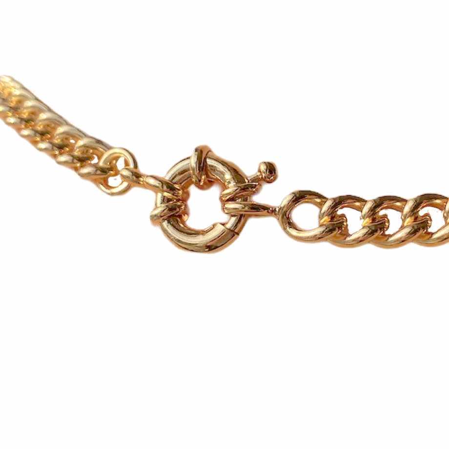 Burren jewellery 18k gold plated Wind in your sail chain necklace