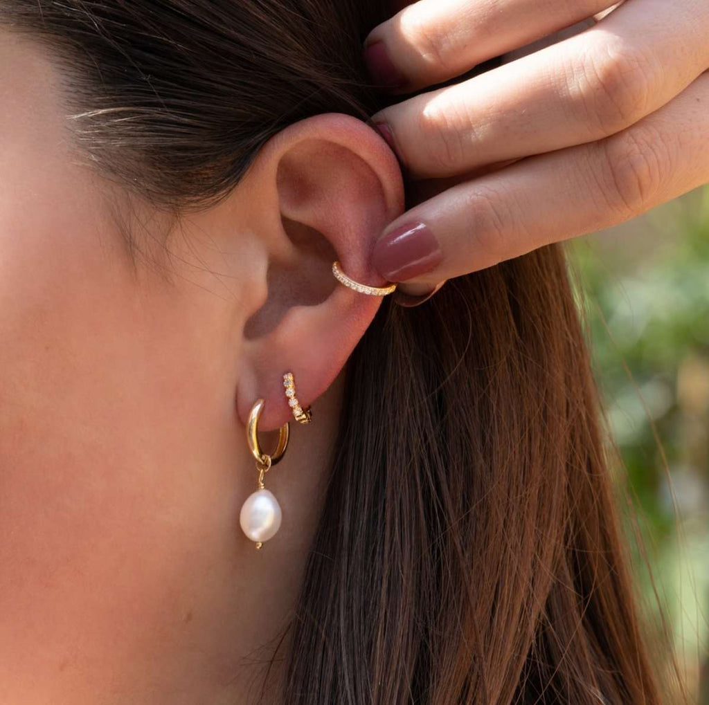 Burren jewellery 18k gold plated Yano earrings model