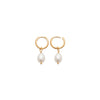 Burren jewellery 18k gold plated Yano earrings side view 