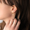 Burren jewellery 18k gold plated im gonna find another you earrings model