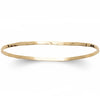 Burren jewellery 18k gold plated stop this train bangle front