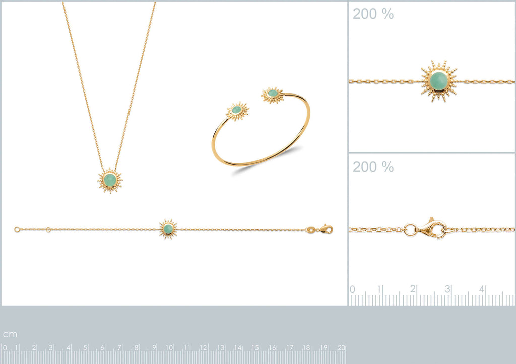 burren jewellery 18k gold a venture in paridise necklace measurements