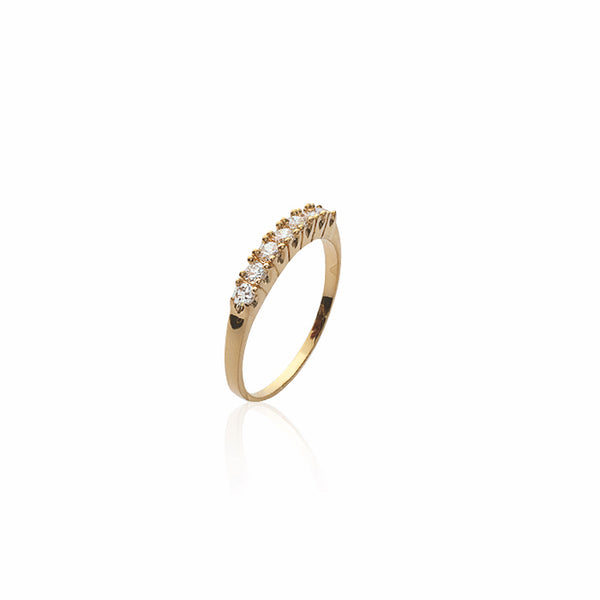 burren jewellery 18k gold plate Time on my hands ring