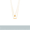 burren jewellery 18k gold plate above the level layered necklace measurements