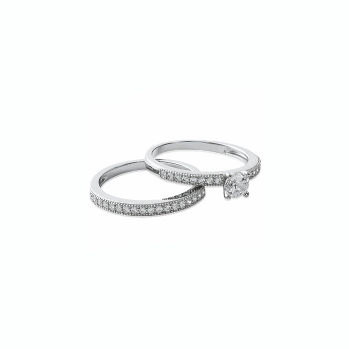 burren jewellery Silver set on you ring side view